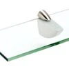 Spancraft Glass Oriole Glass Shelf, Brushed Steel, 10 X 33