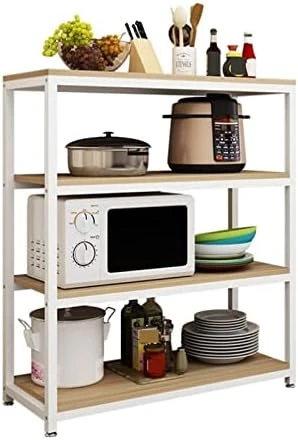 Microwave Oven Rack Multifunctional Cabinet, Space Saving Oven, Microwave Oven, Seasoning Rack, Kitchen Storage Rack, Floor To Floor Multi-layer Storage Rack Kitchen Storage Rack ( Color : Brass , Siz 5 Microwave Oven Rack Multifunctional Cabinet, Space Saving Oven, Microwave Oven, Seasoning Rack, Kitchen Storage Rack, Floor To Floor Multi-layer Storage Rack Kitchen Storage Rack ( Color : Brass , Siz - Image 5