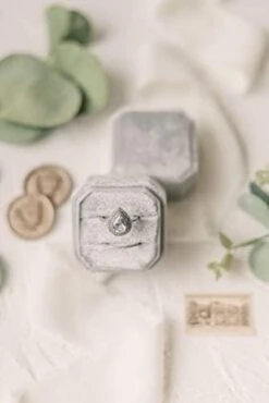 Velvet Ring Box - Elegant Vintage Octagon Display Holder For Jewelry - Double Storage, Soft Fabric - Perfect For Weddings, Engagement, Photography - Decorative & Functional Gifts For Brides (Lilac) -Songmics Furniture Shop 41DsesxXuZL. AC