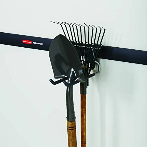 Rubbermaid Fast Track Wall Mounted Garage Storage Utility Multi Hook (2 Pack) 4 Rubbermaid Fast Track Wall Mounted Garage Storage Utility Multi Hook (2 Pack) - Image 4