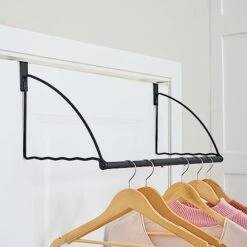 Tajsoon Over The Door Closet Valet, Expandable & Adjustable Over The Door Clothes Organizer Rack And Door Hanger For Clothing Or Towel, Drying Clothes, Bathrooms, Fits Doors Up To 1¾”, Metal, White 14 Tajsoon Over The Door Closet Valet, Expandable & Adjustable Over The Door Clothes Organizer Rack And Door Hanger For Clothing Or Towel, Drying Clothes, Bathrooms, Fits Doors Up To 1¾”, Metal, White -Songmics Furniture Shop 41EE6YiZrLL. AC