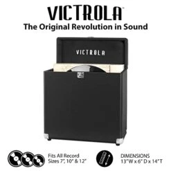 Victrola Vintage Vinyl Record Storage And Carrying Case
