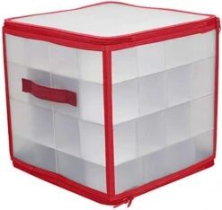 Home Basics Easy Storage 112 Compartment Zippered Christmas Ornament  Box Tote Chest, With Handles,  Holds 112 Ornaments That Are Up To 3 Inch In Diameter -Songmics Furniture Shop 41EQW9n6wAL. AC