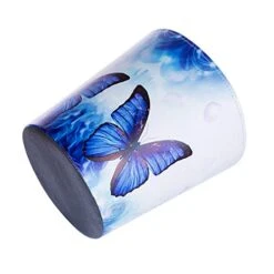 Scakbyer 10L/2.64 Gallon PU Leather Trash Can Decorative Waterproof Wastebasket Paper Basket Garbage Bin For Home Office Bathroom -Songmics Furniture Shop 41EU0gqkoKL