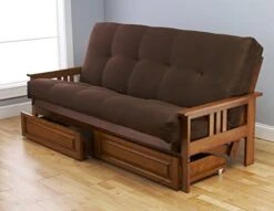 Toronto Futon Set Frame And Mattress Full Size Wood Finish W/ 8 Inch Innerspring Matt Includes Choice To Add Drawers Sofa Bed Couch Sleeper (Frame, Matt And Drawers Set, Azure) 25 Toronto Futon Set Frame And Mattress Full Size Wood Finish W/ 8 Inch Innerspring Matt Includes Choice To Add Drawers Sofa Bed Couch Sleeper (Frame, Matt And Drawers Set, Azure) -Songmics Furniture Shop 41EYICRhbfL. AC