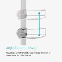 Simplehuman Corner Shower Caddy, Stainless Steel And Anodized Aluminum 8 Simplehuman Corner Shower Caddy, Stainless Steel And Anodized Aluminum -Songmics Furniture Shop 41EaKBnFWDL