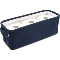 Juvale Dark Blue Fabric Storage Bin For Home And Bathroom (16 X 6 X 5.5 Inches) -Songmics Furniture Shop 41El0vIw7aL