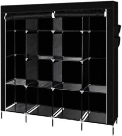 YUFENGZHE Portable Closet, Wardrobe Clothes Organizer With Shelves For Hanging Clothes Heavy Duty(Black) -Songmics Furniture Shop 41F00LF3rnL. AC