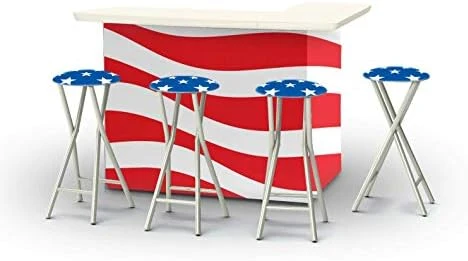 Best Of Times 2002W1341 US Marines Portable Bar & Matching Bar Stools, One Size, Red 11 Best Of Times 2002W1341 US Marines Portable Bar & Matching Bar Stools, One Size, Red - Image 11
