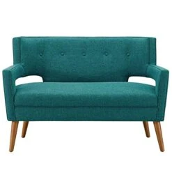 Modway Sheer Upholstered Fabric Mid-Century Modern Loveseat In Teal -Songmics Furniture Shop 41F2ubuUcuL