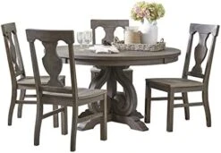 Homelegance 54" Round Dining Table, Dark Pewter 13 Homelegance 54" Round Dining Table, Dark Pewter -Songmics Furniture Shop 41F8fTG2yGL. AC