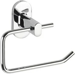 WENKO Toilet Roll Holder Puerto Rico With Lid/-Power-Loc, 6.5 X 13.5 X 14 Cm, Chrome -Songmics Furniture Shop 41F8uK3967L. AC
