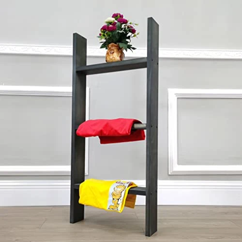 FixtureDisplays® 3-Foot Rustic Farmhouse Blanket Ladder, Wall-Leaning Decorative Wood Ladder, Ladder-Style Pine Wood Blanket Rack Easy Assembly Required 16" Wide 18816-3FT-NEW-NF 2 FixtureDisplays® 3-Foot Rustic Farmhouse Blanket Ladder, Wall-Leaning Decorative Wood Ladder, Ladder-Style Pine Wood Blanket Rack Easy Assembly Required 16" Wide 18816-3FT-NEW-NF - Image 2