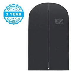 Plixio 40" Black Garment Bags Suit Bag For Travel & Clothing Storage Of Dresses, Shirts, Fur Coats, Jackets & Dance Costumes - Hanging Suit Cover For Men & Women Closet Storage Garment Protector -Songmics Furniture Shop 41FYjXExVGL