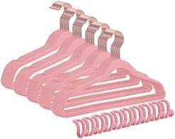 50+10 Pack Non-Slip Children's Clothes Hangers Velvet Hangers Space Saving Hangers 15~20LBS Heavy Duty Hangers 13.8" -Songmics Furniture Shop 41Fiz0idadL. AC