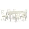 East West Furniture DOBO7-LWH-W, 7 Pieces