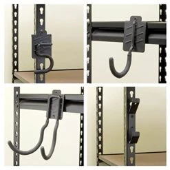 Wallmaster Shelving Hook Organizer Kit,7 Pcs Adjustable Boltless Steel Storage Hanging Accessories For Rack,Garage Tool System Heavy Duty For Ropes,Utility,Bulk Items And More Equipment 7 Wallmaster Shelving Hook Organizer Kit,7 Pcs Adjustable Boltless Steel Storage Hanging Accessories For Rack,Garage Tool System Heavy Duty For Ropes,Utility,Bulk Items And More Equipment -Songmics Furniture Shop 41G20kaN4nL