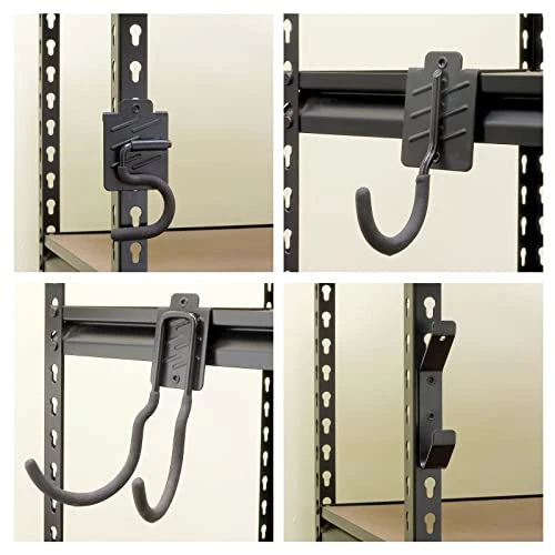 Wallmaster Shelving Hook Organizer Kit,7 Pcs Adjustable Boltless Steel Storage Hanging Accessories For Rack,Garage Tool System Heavy Duty For Ropes,Utility,Bulk Items And More Equipment 3 Wallmaster Shelving Hook Organizer Kit,7 Pcs Adjustable Boltless Steel Storage Hanging Accessories For Rack,Garage Tool System Heavy Duty For Ropes,Utility,Bulk Items And More Equipment - Image 3