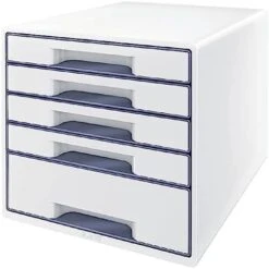 Leitz WOW Cube Storage Box With Drawers 4 Schubladen Metallic Ice Blue -Songmics Furniture Shop 41GBTJvs4iL. AC