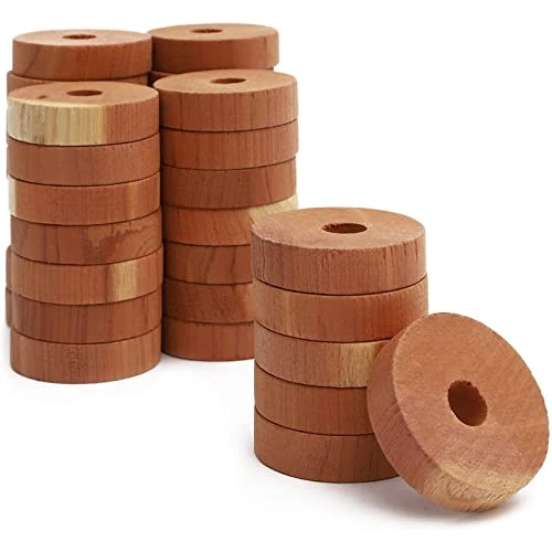 Juvale Cedar Rings For Hangers, Cedarwood Closet And Drawer Freshener (1.5 In, 36 Pack) 3 Juvale Cedar Rings For Hangers, Cedarwood Closet And Drawer Freshener (1.5 In, 36 Pack) - Image 3