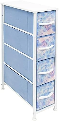 Sorbus Kids Narrow Dresser With 4 Drawers - Vertical Slim Storage Chest Of Drawers With Steel Frame, Wood Top & Easy Pull Fabric Bins For Small Spaces, Closets, Bedroom, Bathroom & Laundry 13 Sorbus Kids Narrow Dresser With 4 Drawers - Vertical Slim Storage Chest Of Drawers With Steel Frame, Wood Top & Easy Pull Fabric Bins For Small Spaces, Closets, Bedroom, Bathroom & Laundry - Image 13
