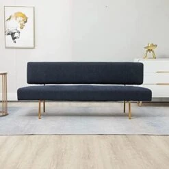 MOJAY 1 Loveseat Sofa And 2 Accent Chairs Set Couches For Living Room Furniture Set With Golden Legs For Bedroom -Songmics Furniture Shop 41GJN8okgsL. AC 1