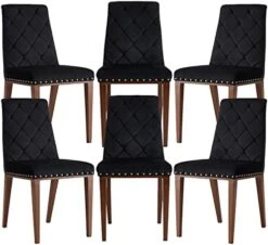 Ufurpie Dining Room Chairs With Velvet Fabric Dining Chairs Set Of 2 With Chrome Legs,Backrest And Button Velvet Fabric Design,Luxury Home Furniture For Dining Room And Kitchen(Set Of 2) (Grey) -Songmics Furniture Shop 41GP2ejJcUL. AC