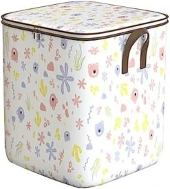 Xecvkr Storage Bins With Lids Closet Organizers And Storage Box Youfen Non-woven Zipper Storage Bag Moving Quilt Storage Basket Travel Large-capacity Clothing Storage Bag (Gray-S-13.77x9.84x7.87in) -Songmics Furniture Shop 41GX EAUGpL. AC