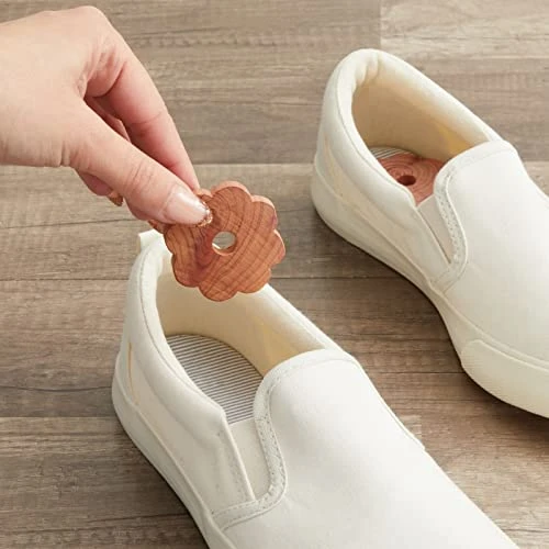 Juvale 36-Pack Cedar Rings For Plastic Or Wire Hangers, Natural Cedar Wood Blocks For Closets, Cabinets, Drawers, Shoes, Clothes Storage Freshener, DIY Crafts (2x2 In) 5 Juvale 36-Pack Cedar Rings For Plastic Or Wire Hangers, Natural Cedar Wood Blocks For Closets, Cabinets, Drawers, Shoes, Clothes Storage Freshener, DIY Crafts (2x2 In) - Image 5