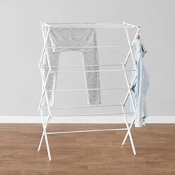Amazon Basics Foldable Laundry Rack For Air Drying Clothing - 41.8" X 29.5" X 14.5", White -Songmics Furniture Shop 41HG4aEwYTL