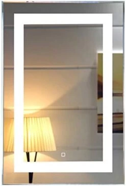 24X36 Inch Wall Mounted Led Lighted Bathroom Mirror With Touch Switch (GS099-2436) (24x36 Inch) -Songmics Furniture Shop 41HGsokQcfL. AC