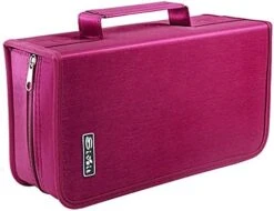 CD Case DVD Storage Holder, Siveit CD/DVD Case Wallet 128 Capacity DVD Cases Organizer CD Binder,Portable CD Wallet For Home Travel (Black) -Songmics Furniture Shop 41HJQxjNwIS. AC