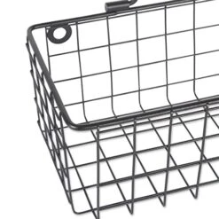 DII Farmhouse Vintage Décor, Wire Wall Basket, Medium, Black, 2 Piece -Songmics Furniture Shop 41HK4DN7kOL