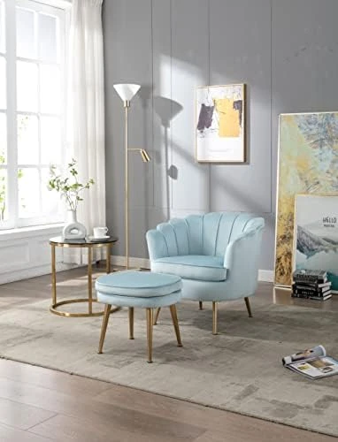 Loveseat Sofa, Modern Velvet Couch Accent Upholstered Settee, 2 Seater Small Loveseat For Small Spaces, Office, Bedroom, Living Room (Green) 9 Loveseat Sofa, Modern Velvet Couch Accent Upholstered Settee, 2 Seater Small Loveseat For Small Spaces, Office, Bedroom, Living Room (Green) - Image 9