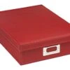 OSCO A4 Faux Leather Storage Box - Red