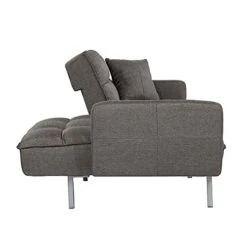 Casa Andrea Milano Llc Modern Plush Tufted Linen Fabric Splitback Living Room Sleeper Futon, Small, Dark Grey 10 Casa Andrea Milano Llc Modern Plush Tufted Linen Fabric Splitback Living Room Sleeper Futon, Small, Dark Grey -Songmics Furniture Shop 41HUeFGI0eS