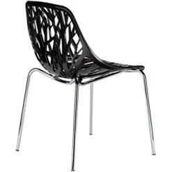 EdgeMod Birds Nest Dining Side Chair In Black (Set Of 4) -Songmics Furniture Shop 41HVzs32kgL