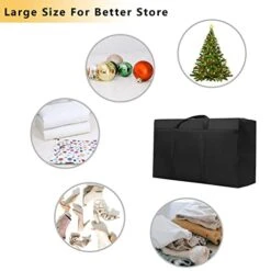 WITERY Extra Large Storage Bag For Moving - Heavy Duty Oxford Water-Resistant Storage Bag Organizer With Reinforced Handles & Zippers For Traveling/Camping/College Dorm/Holiday Decorations, 39x24x12 Inches -Songmics Furniture Shop 41HcANndTmL