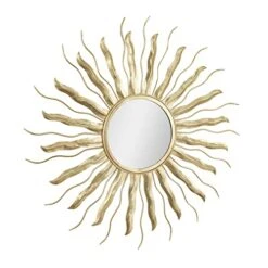 CosmoLiving By Cosmopolitan Metal Starburst Wall Mirror, 31" X 1" X 31", Gold -Songmics Furniture Shop 41HcDQFindL