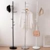 Iris Plaza CW7303-AF Hanger Rack, Clothes Storage, Clothes Hanger, Hard To Fall Off, Pole Hanger, Black, Height: Approx. 68.9 Inches (175.5 Cm)