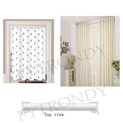 FYTRONDY White Edition Stainless Steel Closet Rod Bracket, U-Shaped Open Type Socket Bracket, Wardrobe Bracket, Shower Curtain Rod Pole End Supports Sockets Flange (1-1/4 INCH, 4 Pack) 10 FYTRONDY White Edition Stainless Steel Closet Rod Bracket, U-Shaped Open Type Socket Bracket, Wardrobe Bracket, Shower Curtain Rod Pole End Supports Sockets Flange (1-1/4 INCH, 4 Pack) -Songmics Furniture Shop 41HhMs7zzsL