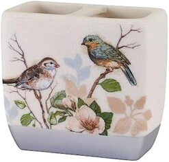 Avanti Linens - Waste Basket, Decorative Trash Can, Nature Design Bathroom Decor (Love Nest Collection) -Songmics Furniture Shop 41HsRuQJ7WL. AC