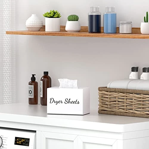Farmhouse Dryer Sheet Holder, Carmanon Acrylic Dryer Sheet Dispenser Magnetic Laundry Fabric Softener Sheets Holder, Dryer Sheet Container Storage Box With Lid For Laundry Room Decor & Organization 6 Farmhouse Dryer Sheet Holder, Carmanon Acrylic Dryer Sheet Dispenser Magnetic Laundry Fabric Softener Sheets Holder, Dryer Sheet Container Storage Box With Lid For Laundry Room Decor & Organization - Image 6