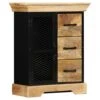 BDBHAVB Hutch For Kitchen Storage, Storage Cabinet, Sideboard, Strong And Sturdy Suitable For Dining Room, Bedroom, Office 23.6"x11.8"x29.5" Solid Mango Wood