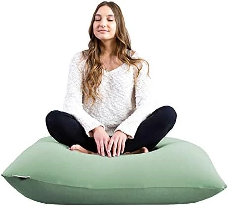 Yogibo Mini Bean Bag, Small Beanbag Chair For Kids, Teens And Adults, Great For Meditation And Sitting, Fibead Filling Conforms To Body, Washable, Removable Cover, Light Grey 12 Yogibo Mini Bean Bag, Small Beanbag Chair For Kids, Teens And Adults, Great For Meditation And Sitting, Fibead Filling Conforms To Body, Washable, Removable Cover, Light Grey - Image 12