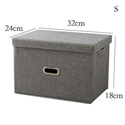 GULRUH Storage Basket, Foldable Storage Box Storage Box Cloth Box Closet Storage Box Finishing Box Household Clothes Clothing Storage Box Foldable Box 32*24*18cm/50*35*31cm ( Color : Brown , Size : Sm 6 GULRUH Storage Basket, Foldable Storage Box Storage Box Cloth Box Closet Storage Box Finishing Box Household Clothes Clothing Storage Box Foldable Box 32*24*18cm/50*35*31cm ( Color : Brown , Size : Sm -Songmics Furniture Shop 41IXXMFAFnS 1
