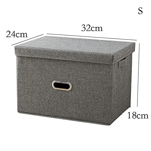 GULRUH Storage Basket, Foldable Storage Box Storage Box Cloth Box Closet Storage Box Finishing Box Household Clothes Clothing Storage Box Foldable Box 32*24*18cm/50*35*31cm ( Color : Brown , Size : Sm 3 GULRUH Storage Basket, Foldable Storage Box Storage Box Cloth Box Closet Storage Box Finishing Box Household Clothes Clothing Storage Box Foldable Box 32*24*18cm/50*35*31cm ( Color : Brown , Size : Sm - Image 3