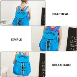 Sports Backpack Ballet Backpack Ballet Bag Girl Shoulders Bag Leisure Backpack Clothes Storage Bag Gym Bookbag (Color : Blue, Size : 33X28CM) -Songmics Furniture Shop 41IZgxt4WXL