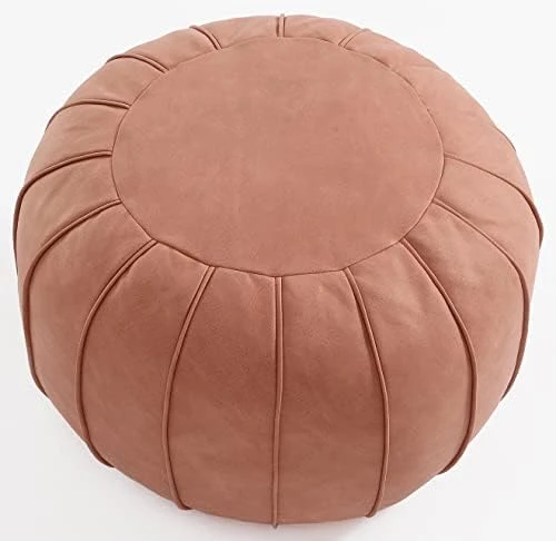 C COMFORTLAND Unstuffed Faux Suede Ottoman Pouf, Round Foot Rest Poof Ottomans, Floor Foot Stool Poufs, Bean Bag Chair Cover With Storage For Living Room, Bedroom, Or Wedding Gifts Grey 9 C COMFORTLAND Unstuffed Faux Suede Ottoman Pouf, Round Foot Rest Poof Ottomans, Floor Foot Stool Poufs, Bean Bag Chair Cover With Storage For Living Room, Bedroom, Or Wedding Gifts Grey - Image 9