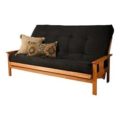 Kodiak Furniture Suede Black Queen-size Futon Mattress Only